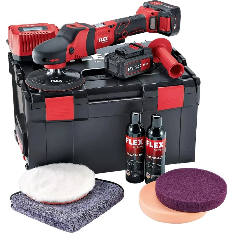 Polisseuses FLEX Polisseuse à Rotation PE 150 18.0-EC/5.0 P-SET - 461229 2 Polisseuses FLEX Polisseuse à Rotation PE 150 18.0-EC/5.0 P-SET - 461229
