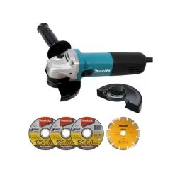 Meuleuse Ø 125 Mm MAKITA Meuleuse 125 Mm 840 W + Coffret + 4 Disques - 9558HNRGK1