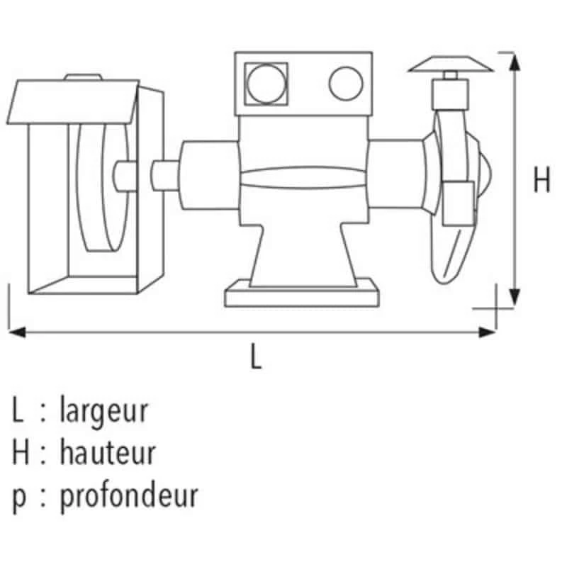 SIDAMO Touret à Meuler 134 Fr M-B/D.200/400V Avec Frein - 20113035 4 SIDAMO Touret à Meuler 134 Fr M-B/D.200/400V Avec Frein - 20113035 – Image 2