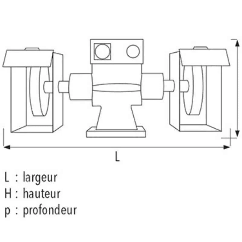 Touret à Meuler SIDAMO Touret à Polir 144 D.250 / 400 V Tri - 20113017 4 Touret à Meuler SIDAMO Touret à Polir 144 D.250 / 400 V Tri - 20113017 – Image 2